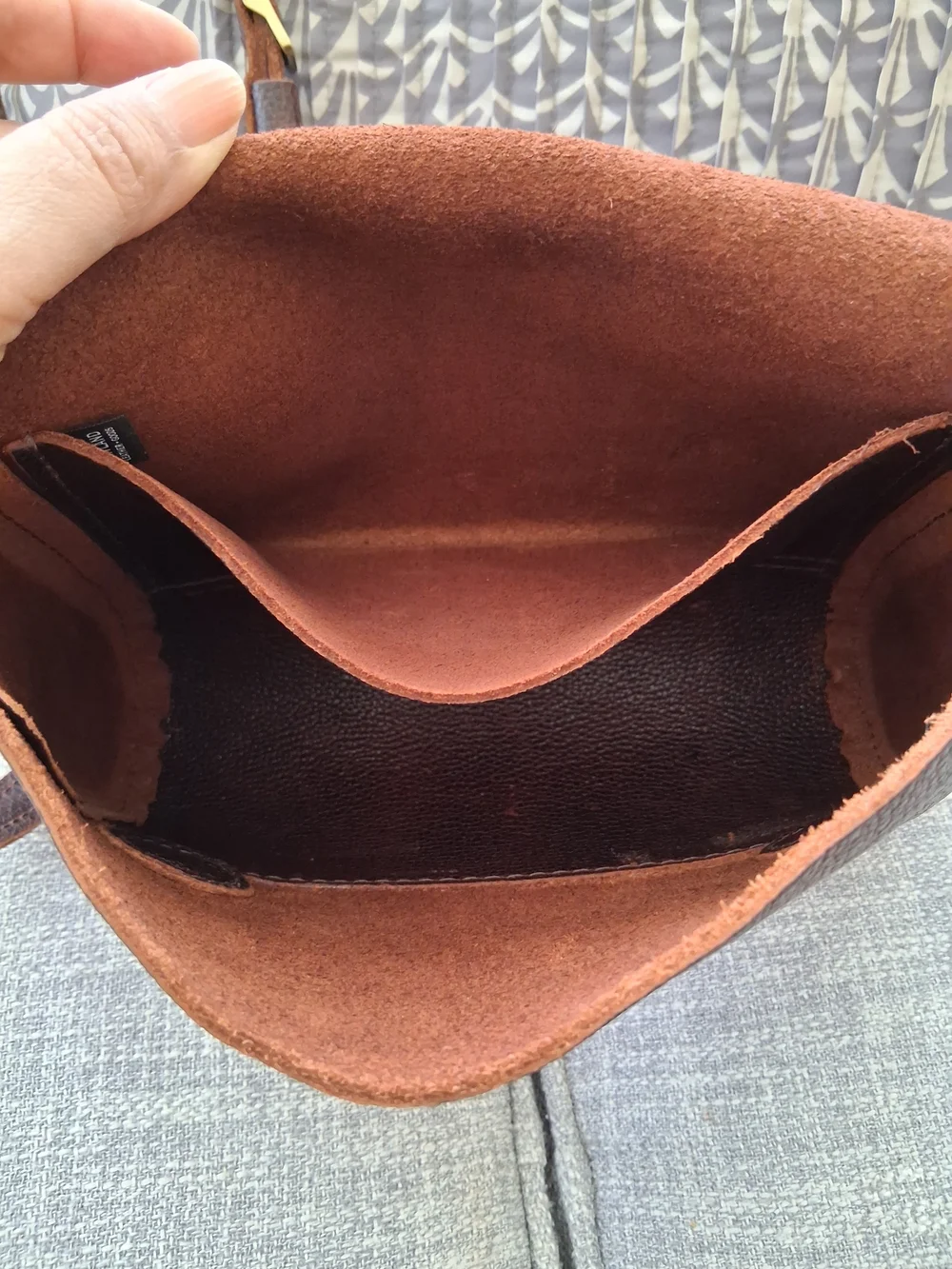 Porland Genuine Leather Brown Crossbody Bag - Classic Unisex  Large